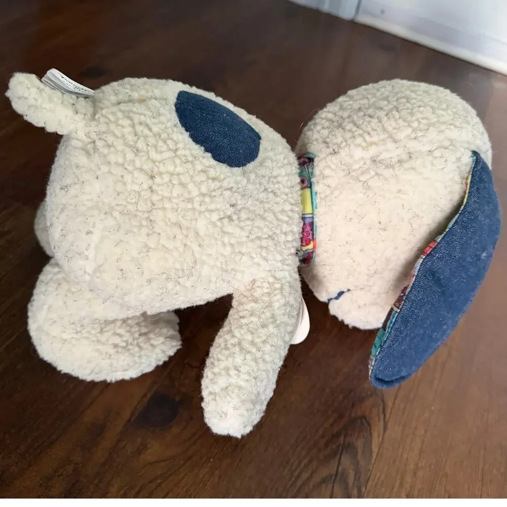 Hallmark Peanuts SNOOPY Plush Denim & Comic Strip EARS RARE NWT